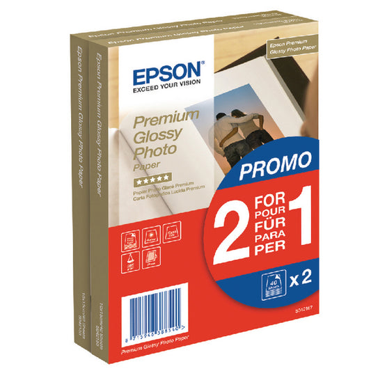 Pack Duplo EPSON Premium Glossy Photo Paper 10x15 cm 255 g_0