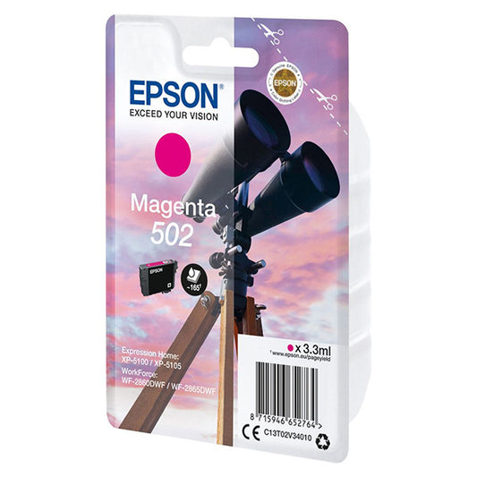 EPSON Tinteiro Magenta 502 XP5100/105 WF-2860DWF/865DWF com Alarme_0