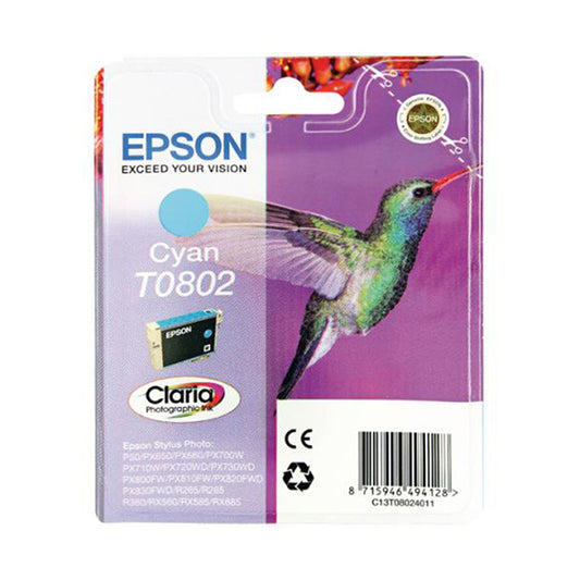 COLIBRI' CARTUCCIA INCHIOSTRO CIANO EPSON CLARIA  NELLA NUOVA CONFEZIONE       BLISTER RS_0