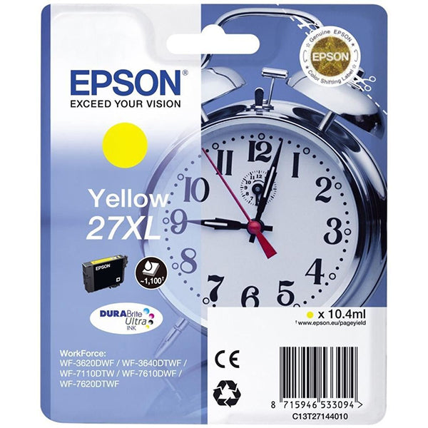 Epson Tinteiro Amarelo 27XL para WF-3620/3640/7110/7610/7620_0