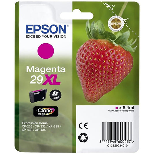 FRAGOLA XL CARTUCCIA INCHIOSTRO MAGENTA EPSON CLARIA HOME  SERIE 29XL/FRAGOLA    IN CONFEZIONE BLIS_0