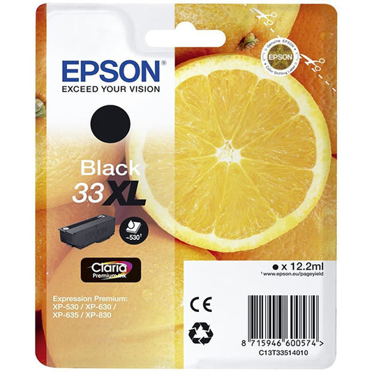 ARANCIA XL SINGLEPACK BLACK 33XL CLARIA PREMIUM INK_0