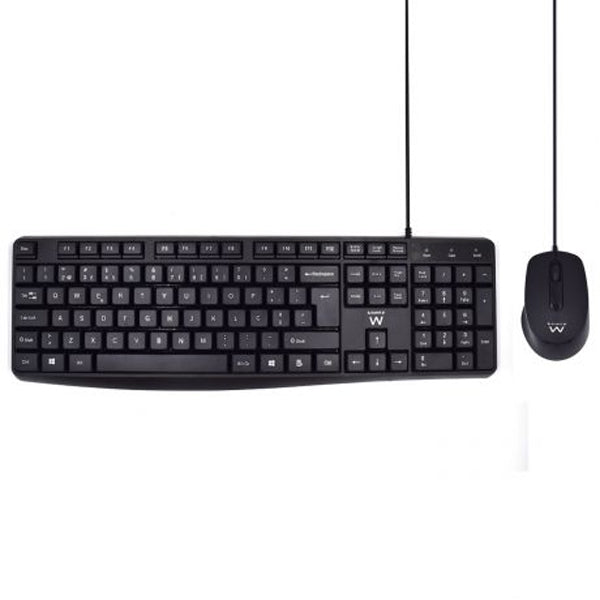 Teclado EWENT EW3007 com Ratão Incluído / Preto_0