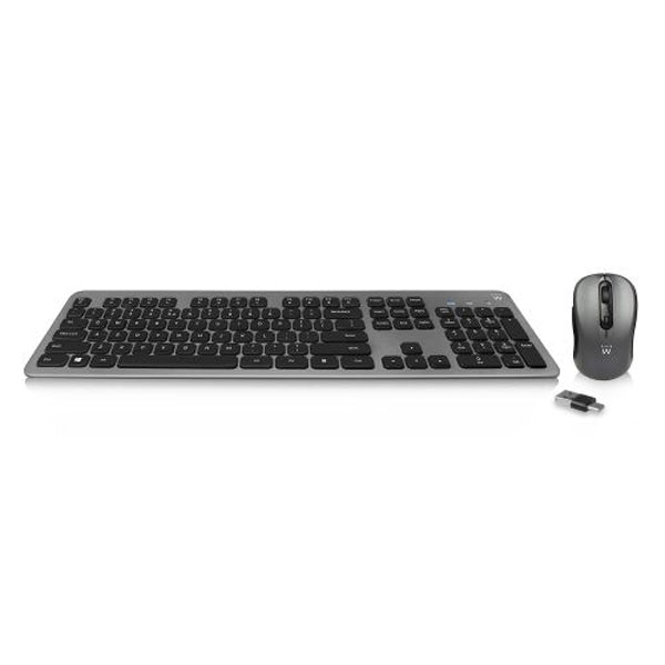 Teclado e Rato Wireless EWENT / Cinza Titânio_0