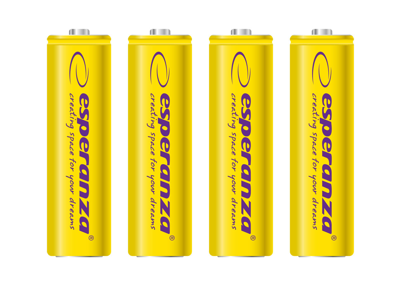 ESPERANZA RECHARGEABLE BATTERIES Ni-MH AA 2000MAH 4PCS. YELLOW
_0