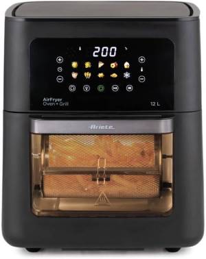 Ariete Friggitrice ad Aria 4641 Air Fryer + Grill 12l 1800W Black_0