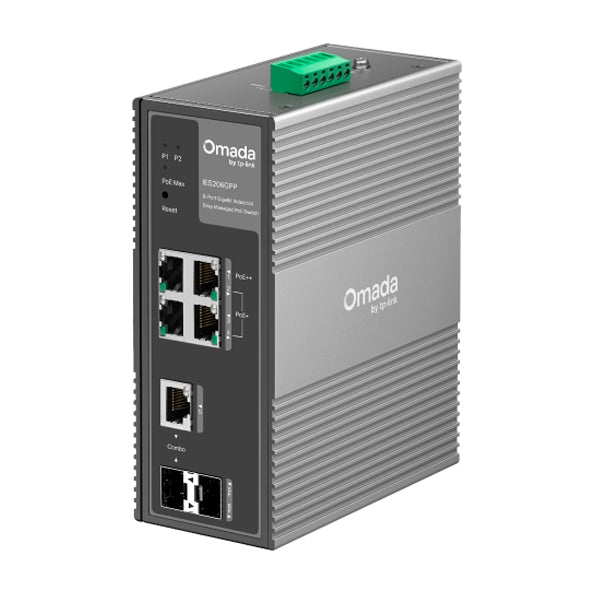 TP-LINK OMADA SWITCH INDUSTRIAL 6 PORTAS GIGABIT -1POE++ E 3 POE+_0
