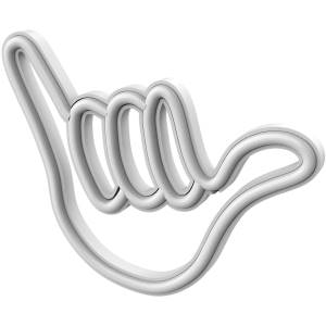 Muitomas Lampada Led Neon Wall Lamp Hand Usb-A Bianco_0