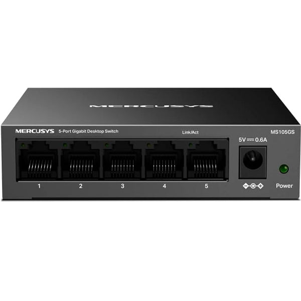 Switch Mercusys MS105GS / Preto / Gigabit Ethernet 10/100/1000_0