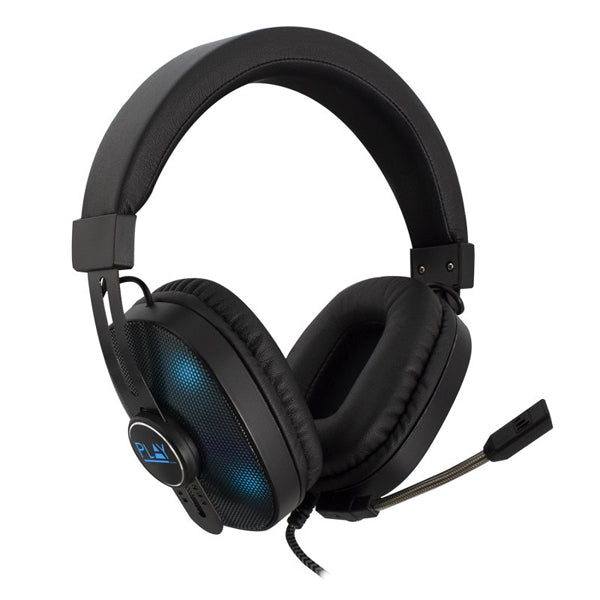 Headset Gaming EWENT / Preto e Azul / LED RGB / PC, Xbox One, PS4_0
