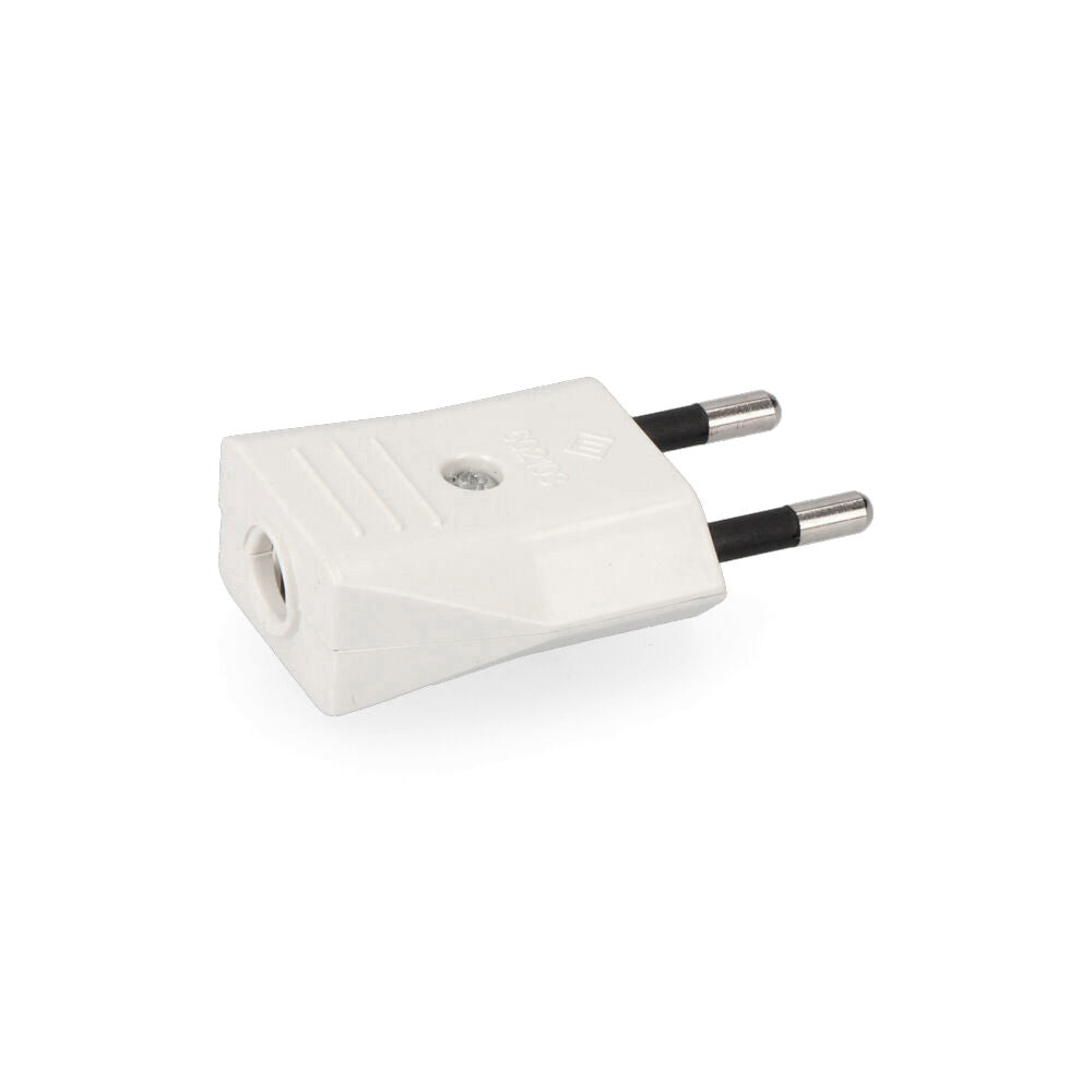 Ficha 10a 250v branca 4mm (retractilada) edm_0