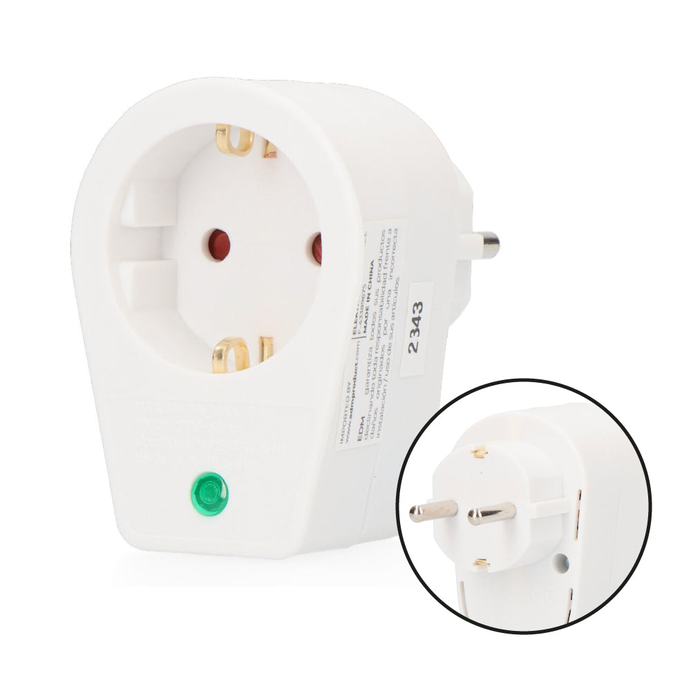 Tomada de protecção térmica tipo f (retratada) com base t/tl - 10a - 4,8mm edm_0