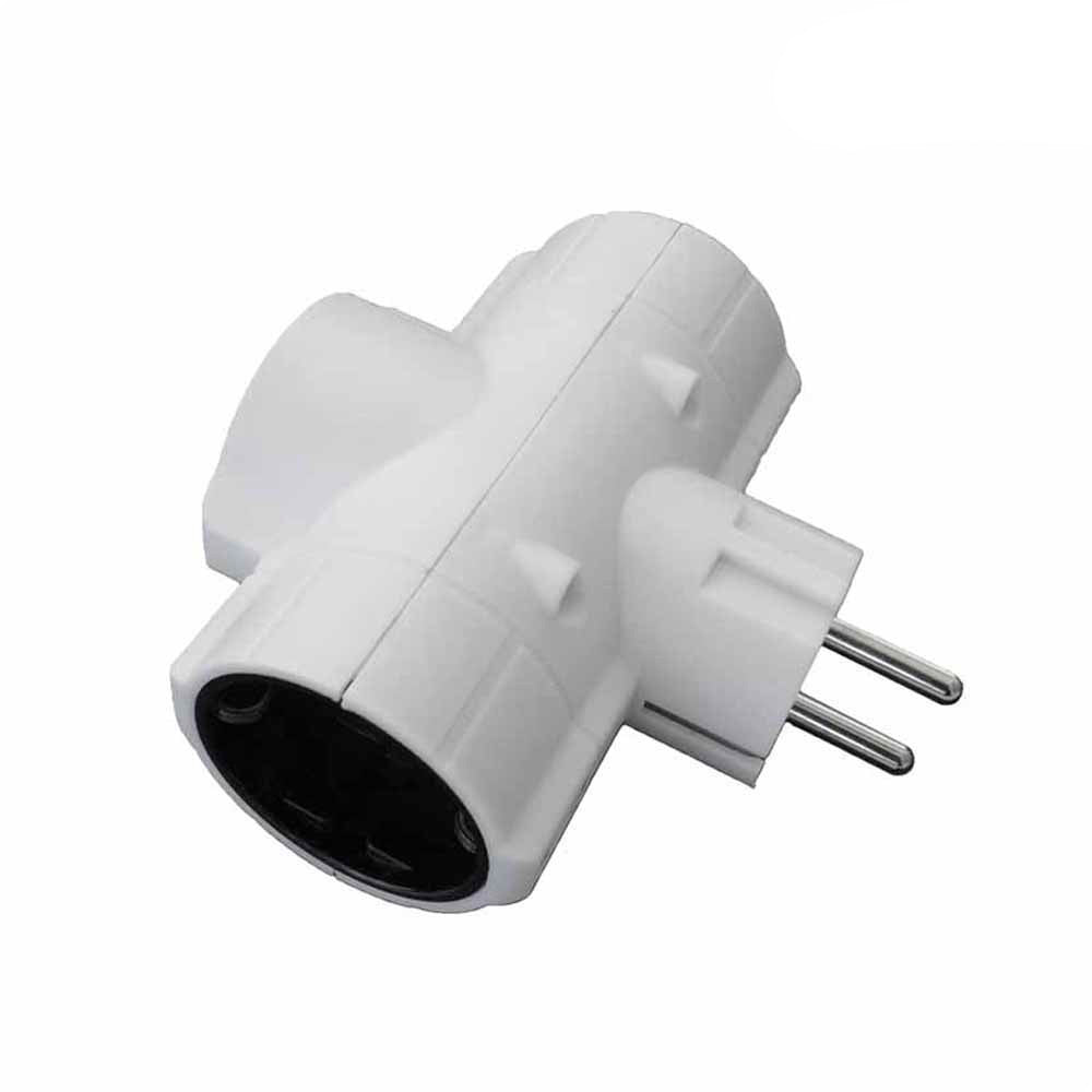 Ficha tripla económica t/tl 16a 250v 4,8mm (retractilada) edm (old-153)_0