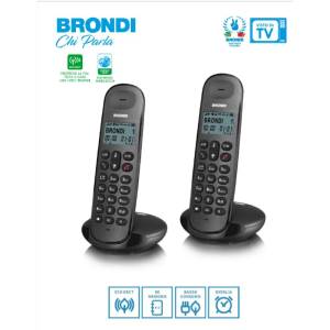 Telefono Cordless Brondi Lotus Twins Black_0