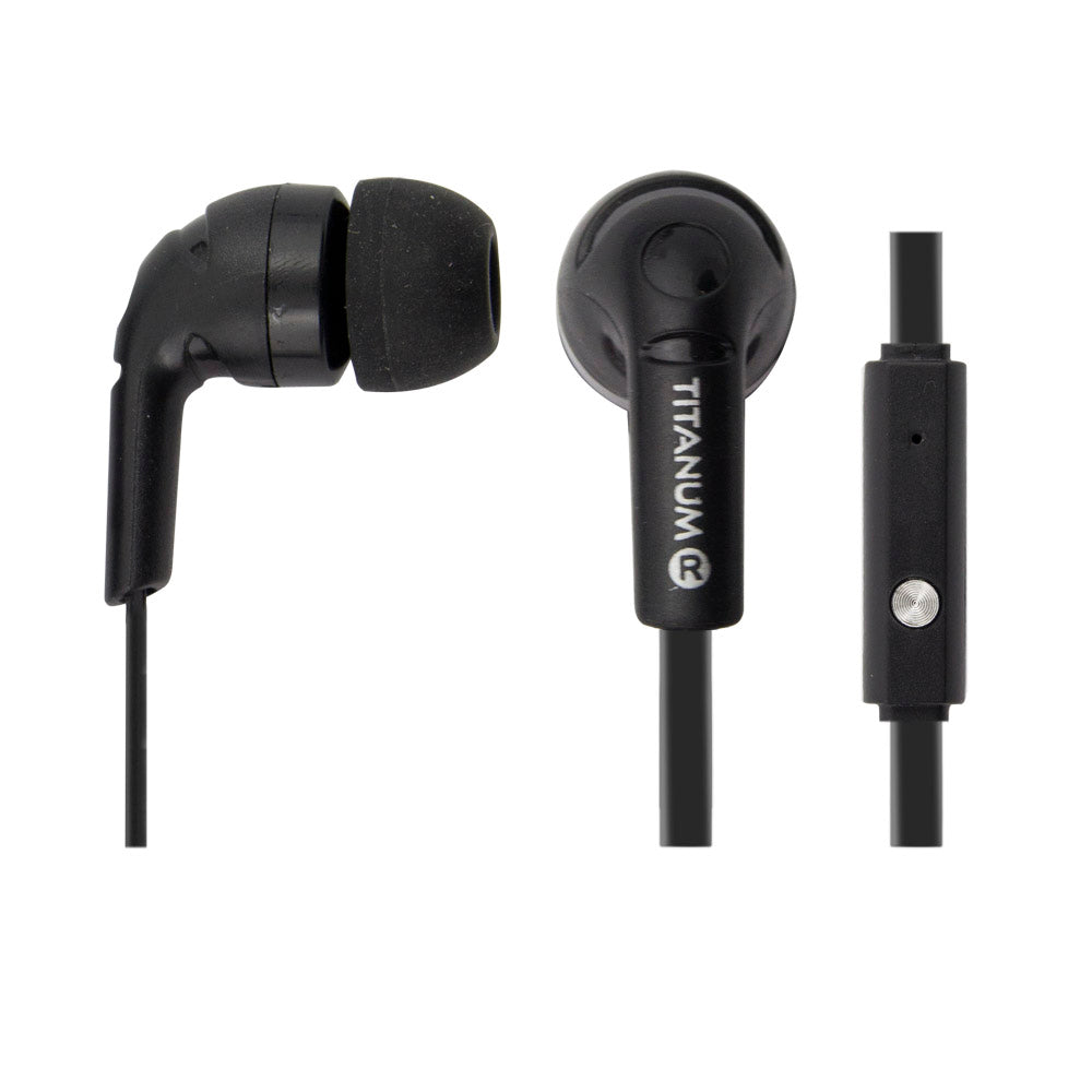 TITANUM STEREO EARPHONES WITH MICROPHONE TH109K BLACK_0