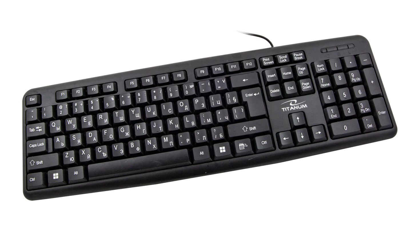TITANUM WIRED STANDARD USB KEYBOARD BG_0