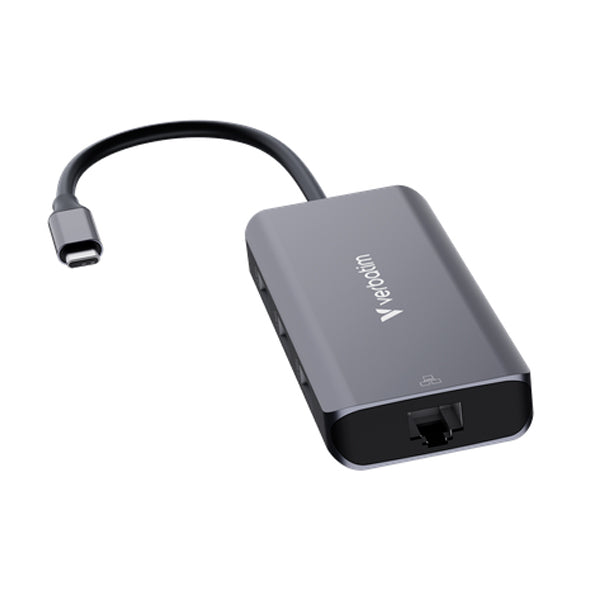 Hub USB-C Verbatim / 6 Portas / RJ45 / Preto / 32157_0
