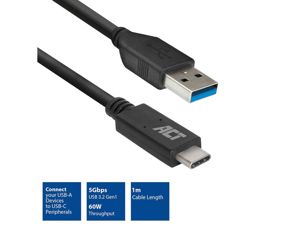 Cabo USB 3.0, USB-A para USB-C, 1 metro_0