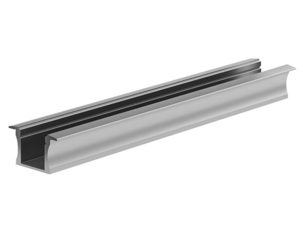 SLIMLINE 15 mm, PERFIL LED DE EMBUTIR EM ALUMÍNIO, ANODIZADO PRATEADO - 2 m_0