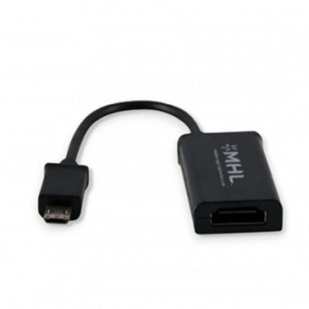 Adaptador MHL 11 Pins Micro USB Macho para HDMI Fêmea