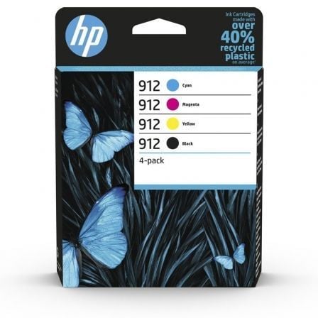 Cartucho de Tinta Original HP nº912 Multipack/ Negro/ Magenta/ Cian/ Amarillo_0