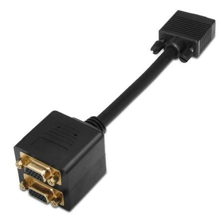 Duplicador SVGA Aisens A113-0080 / VGA Macho para 2x VGA Fê