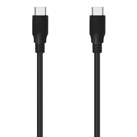 Cabo USB 3.2 Tipo-C AISENS A107-0701 / 20GBPS / 100W / 60cm / Preto