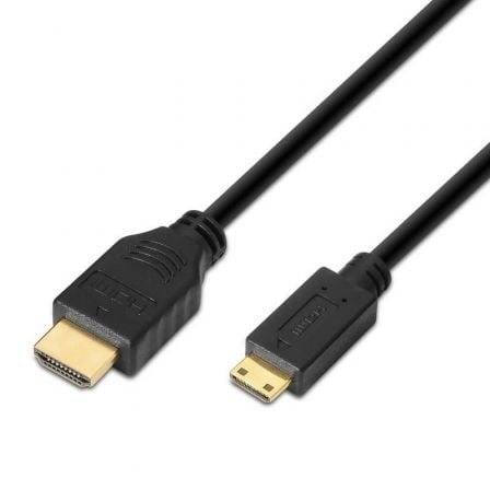 Cabo HDMI AISENS A119-0114 / Mini HDMI Macho / Até 10W / 1.8m / Preto