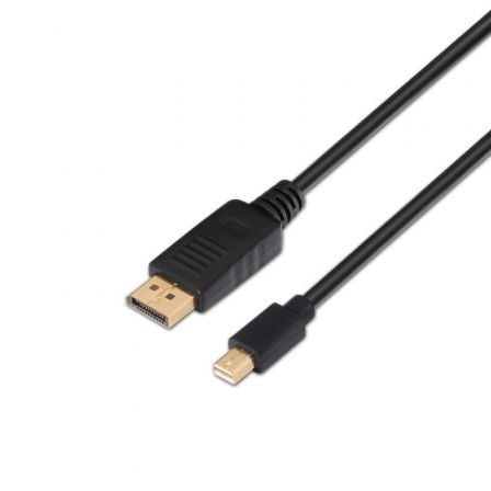 Cable Conversor AISENS A124-0132 / DisplayPort Macho - Mini DisplayPort Macho / 3m / Preto