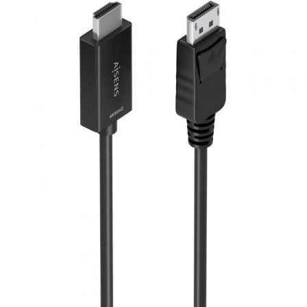Cable Conversor Aisens A125-0891/ Displayport Macho - HDMI Macho/ 60cm/ Negro_0