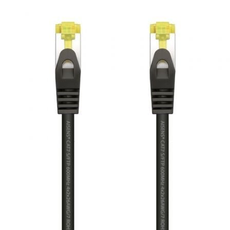 Cable de Red RJ45 SFTP Aisens A146-0484 Cat.7/ 25cm/ Negro_0