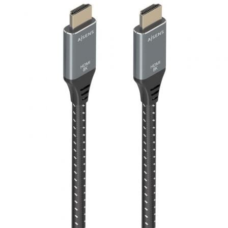 Cable HDMI 2.1 8K Aisens A150-0876/ HDMI Macho - HDMI Macho/ 5m/ Gris y Negro_0
