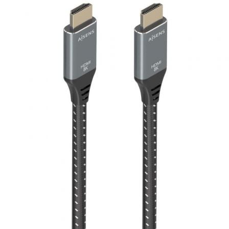 Cable HDMI 2.1 8K Aisens A150-0878/ HDMI Macho - HDMI Macho/ 10m/ Gris y Negro_0
