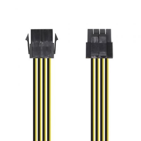Cabo de Alimentação AISENS / Preto / A131-0419 / Molex 4+4 PIN Macho - Molex 8 PIN Hembra / 30cm
