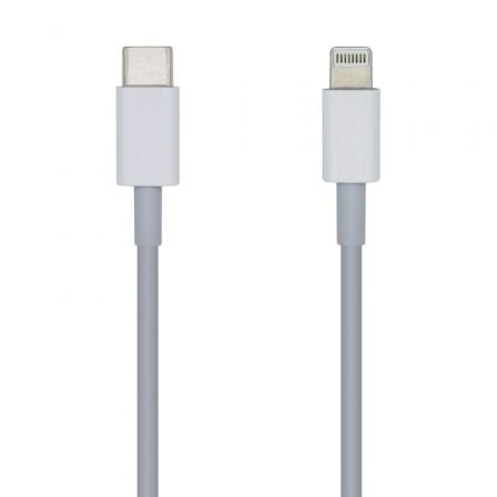 Cabo Lightning AISENS A102-0441 / USB Tipo-C Macho / 20cm / Branco