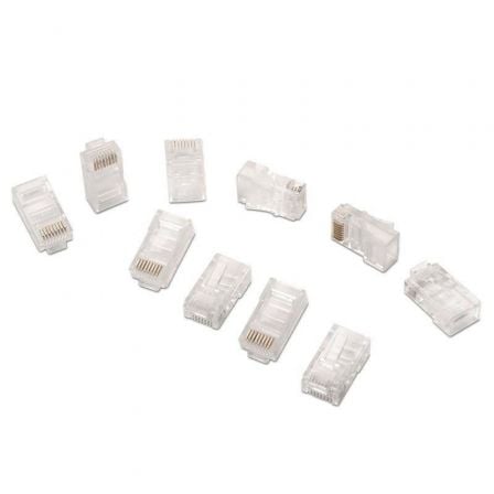 Conector RJ45 AISENS / Cat.5e / 10 uds / Preto / A138-0290
