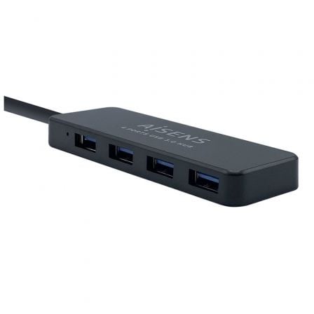 Hub USB 3.0 AISENS / 4xUSB / Preto / A106-0399