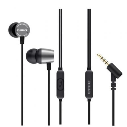 Auriculares Intrauditivos Aiwa / Prata / ESTM-30SL