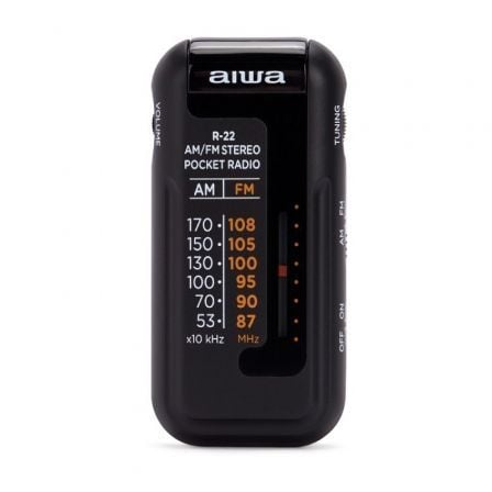 Radio Portátil Aiwa R-22BK/ Negra_0