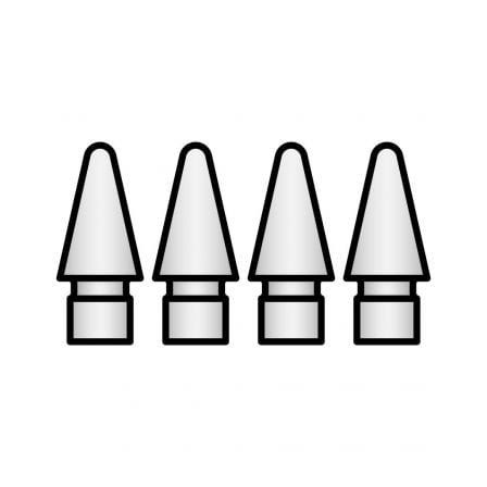 Apple Puntas para Apple Pencil - Pack 4 Unidades - Cor Branca / MX763ZM/A_0