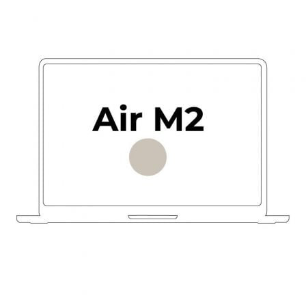 Apple Macbook Air 13.6"/ M2 8-Core CPU/ 8GB/ 512GB SSD/ 10-Core GPU/ Blanco Estrella_0