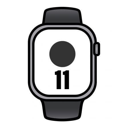 Smartwatch Apple Serie 11 GPS + Cellular 42mm Alumínio Cinza Espacial / Cinturino Sport Preto M/L - 0195950469349_0