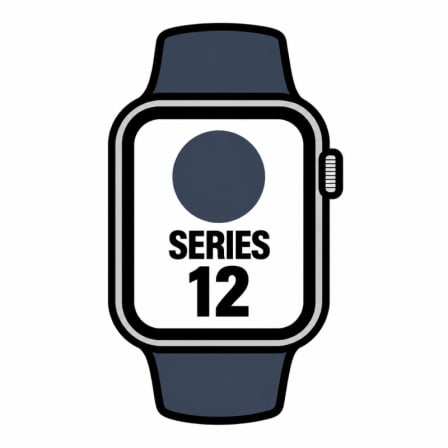 Apple Watch Series 12/ GPS/ Cellular/ 46mm/ Gris Espacial/ Correa Deportiva Azul Marino (M/L)_0