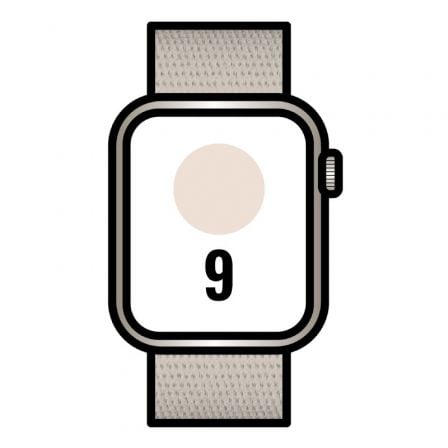 Apple Watch Series 9/ GPS/ 45mm/ Caja de Aluminio Blanco Estrella/ Correa Deportiva Loop Blanco Estrella_0