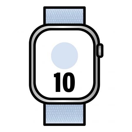Apple Watch Series 10/ GPS/ Cellular/ 46mm/ Caja de Aluminio / Correa Loop Deportiva Azul Nube_0