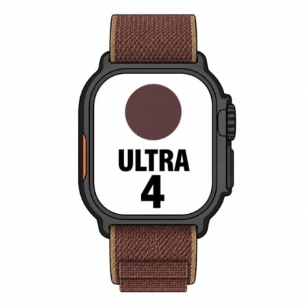 Apple Watch Ultra 4/ GPS/ 49mm/ Caja de Titanio Negro/ Correa Loop Alpine Burdeos M_0