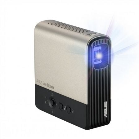 Proyector Portátil Asus ZenBeam E2/ 300 Lúmenes/ WVGA/ HDMI/ WiFi/ Negro y Dorado_0