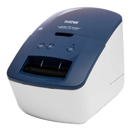 Impresora de Etiquetas Brother QL-600B/ Térmica/ Ancho etiqueta 62mm/ USB/ Azul y Blanca_0