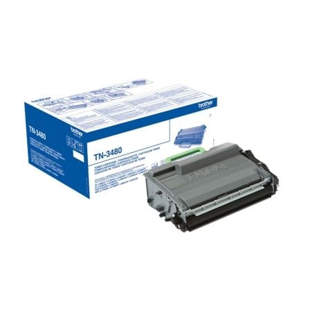 Tóner Original Brother TN-3480 Alta Capacidad/ Negro_0
