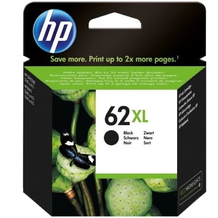 Cartucho de Tinta Original HP nº62 XL Alta Capacidad/ Negro_0